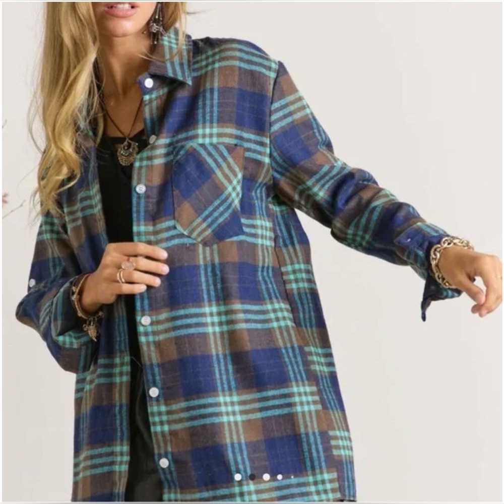 Adora Oversized Plaid Shirt